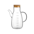 500ml High Borosilicate Glass Oiler Leak-Proof Oil Pot Home Kitchen Oil Bottle With Scale Suitable For Oil Liquid Vinegar. 