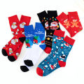 3/6/8/12 Pairs Random Unisex Novelty Christmas Socks Funny Santa Claus Snowflake Crew Socks For women and Men's Christmas Gifts. 
