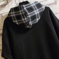 Autumn Spring Black Patchwork Hoodies MEN'S Sweatshirts Hiphop Punk Streetwear Casual Pullover. 