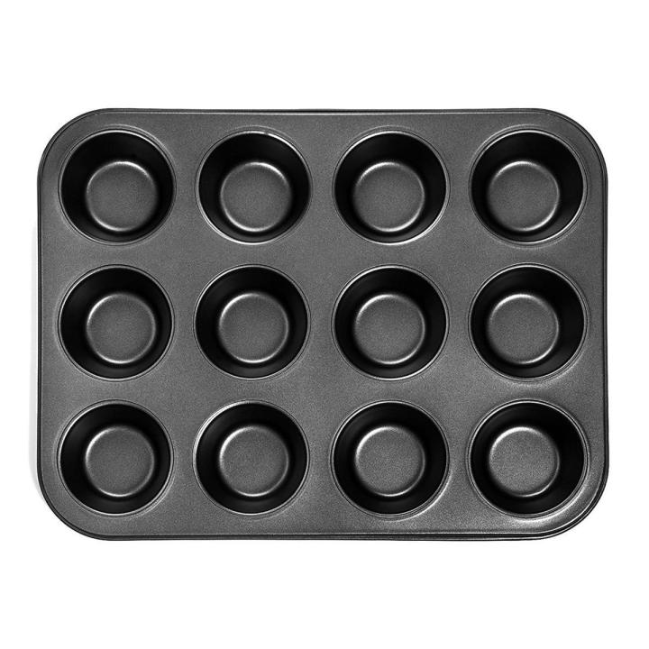 Individual Heavy duty carbon steel cupcake baking tray,12 mini cup