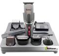 Kemei KM-680A Rechargeable Professional 8 in 1 Cordless Hair Beard Trimmer Clipper for Men. 