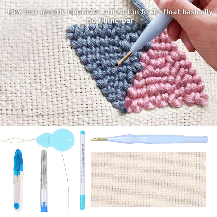 Punch%20Needle%20Kits%20Embroidery%20Kit%20DIY%20Thick%20Woolen%20Bold%20Brass%20Tube%20Yarn%20Scissors%20Tools%20Set%20-%20Image%206