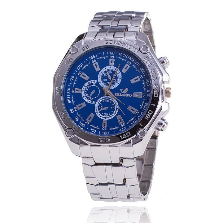 ORLANDO%20Men's%20Fine%20Scale%20Steel%20Band%20Casual%20Quartz%20Watch%201064%20-%20Image%203