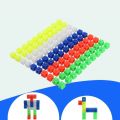 （NEW）100 Mathlink Cubes Educational Counting Toy Math Linking Cubes Early Math Skills. 