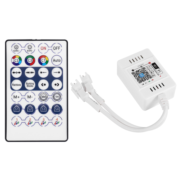 DC12-24V 28 Key RF Controller Remote Control for WS2811 RGB LED Strip ...