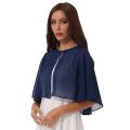 Women Elegant Shawl Cardigan Chiffon Bolero Wedding Wrap Woman's Shrugs Evening Cape Wraps Party Dress Cover Ups Bridal Shawls.