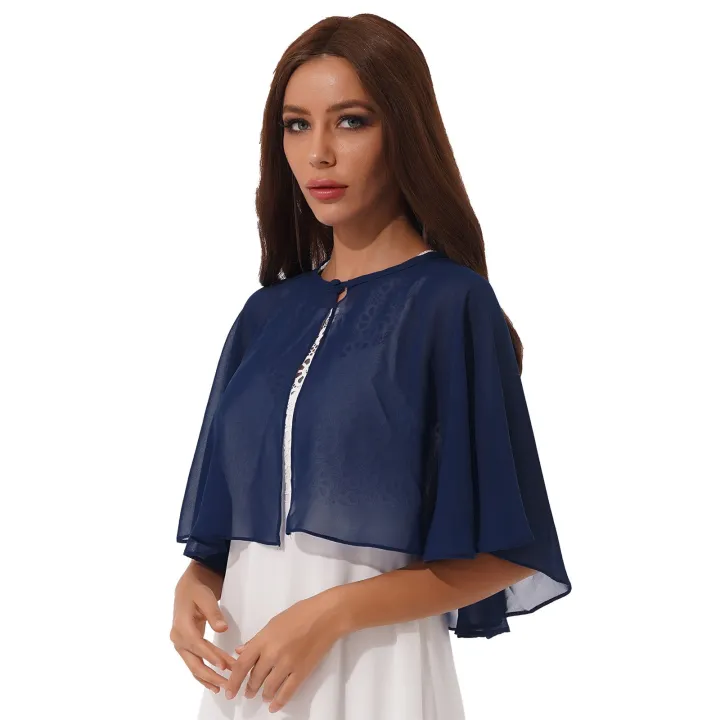 Women%20Elegant%20Shawl%20Cardigan%20Chiffon%20Bolero%20Wedding%20Wrap%20Woman's%20Shrugs%20Evening%20Cape%20Wraps%20Party%20Dress%20Cover%20Ups%20Bridal%20Shawls%20-%20Image%208