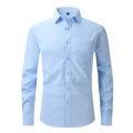 New US size elastic shirt men's business and leisure long sleeved shirt slim fit professional dress best-selling seasonal style. 