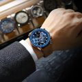 POEDAGAR Top Brand Luxury Men Watch For Man Sports Waterproof Luminous Date Chronograph Leather Men's Watches Quartz Male Clocks.