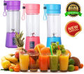 Mini USB Rechargeable Portable Electric Fruit Juicer 6 blades- Smoothie Maker. 