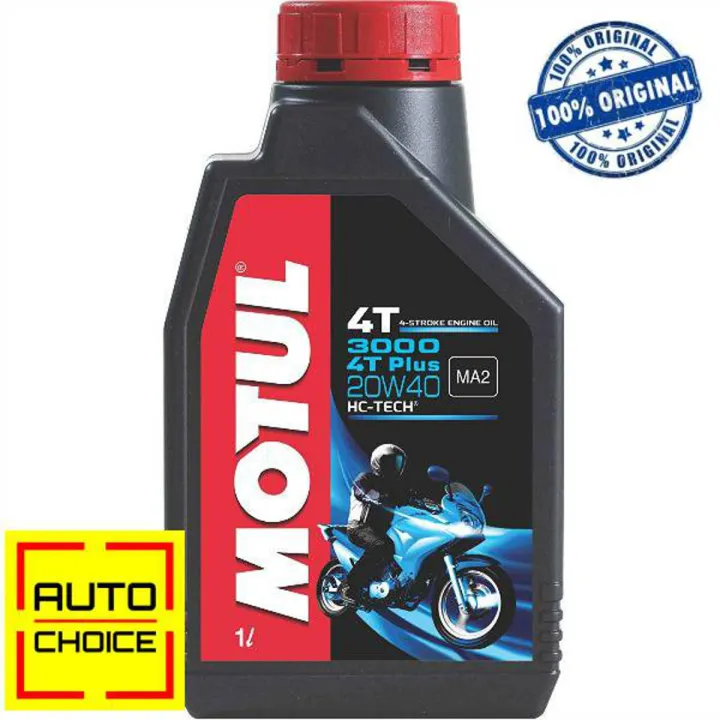 Motul 3000 4T Plus 20W40 4-Stroke Motorcycle Engine Oil – 1 L