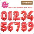 16 inch Red Letter A-Z Alphabet number 0-9 Foil Balloons Birthday baby shower Party Wedding Decoration Event Party Supplies.
