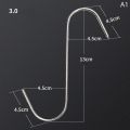 10Pcs Stainless Steel S Hooks with Sharp Tip Butcher Meat Hook Tool for Hot and Cold Smoking Sausage Grill Duck Hanging Hooks. 