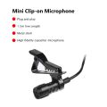 Mini clip microphone teaching speech selection. 