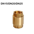 1pc Dn15/dn20/dn25 Brass Female Thread In-Line Spring Check Valve One Way Non-Return For Water Control. 