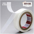 Both Sided Gum Tape - 1 inch - 10 Yards - White Color. 