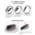Stainless Steel Bracelet For Xiaomi Mi Band 5 Strap for Mi band 5 Metal Wristbands Watch Accessories. 