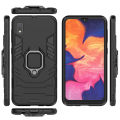 Lenuo Phone Case for Samsung Galaxy A10 Silicone PC Metal Ring Holder Cover.