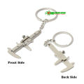 Movable Metal Vernier Scale Keyring Mini Slide Calipers Keychain Key Ring Key Holder. 