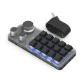 15 Keys Keyboard Macropad with 3 Knobs Programming Keypad for Gaming Video Editing and Programmable Efficiency Dropship. 