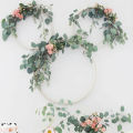 15-40Cm Metal Ring Wedding Bride Garland Flower Ring DIY Dream Catcher Circle Hoops Floral Wreath Hanging Decoration 1Pcs. 