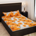 Digital Home Tex Cotton 7.5 Feet By 8 Feet King Size Bedsheet With Two Pillow Covers - Bed Sheet.