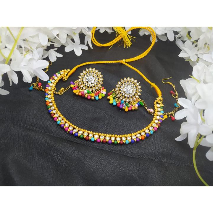 Good Looking New Style  Necklace  + Payel  Set For Girls - Necklace For Girls