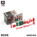 XCARTOYS 1/64 Can Oil Drum Fire Extinguisher Car Maintenance Tools SC05 Garage Tools Accessories Set SC06 Car Model Scene. 