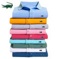 2024 High quality men's cotton embroidered polo shirt summer new high-end business casual Lapel short sleeve T-shirt top S-6XL. 