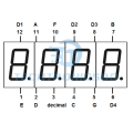 0.56 Inch 4-Digit 7-Segment LED Display (Red, Common Anode) | Digital Numeric Display Module for Arduino, Clock, Counter & Timer Projects. 