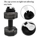 Individual 75 Oz (2.2 L) Dumbbell Shaped Water Bottle - Big Capacity - BPA Free - Flip Top Leak Proof lid -（black） Exquisite Product. 