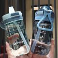 New 650ML Portable Sports Water Bottle With Straw Leakproof Gym Bottle Drink Mugs BPA Free Kids Drinking Water Bottle Cup Water Bottles.