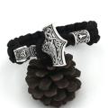 Thor's Hammer Mjolnir Bracelet Viking Scandinavian Norse Viking Bracelet Rune Charms Bead Jewelry Men Women Bangles Bracelets. 