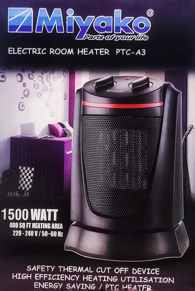 Miyako PTC-A3 Electric Room Heater