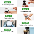 2X Reusable Coffee Pods Refillable Coffee Capsules Reusable Pods with Lids Fit for Coffee Machine.