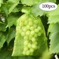 100 Pieces Fruit Protection Bags Fruit Netting Cover Bags for Veggies Garden 15cmx20cm.