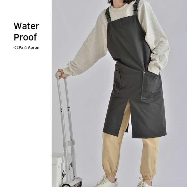 Bib%20Apron%20Chef%20Unisex%20Adjustable%20Waterdrop%20Resistant%20with%202%20Pockets%20Cooking%20Kitchen%20Aprons%20BBQ%20Coffee%20Shop,%20Restaurant%20Uniform%20-%20Image%203