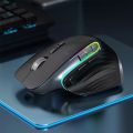 Jelly Comb Bluetooth+2.4G Wireless Mouse RGB Gaming Mouse for Gamer 4000DPI Rechargeable Computer Ergonomic Mice Slient. 