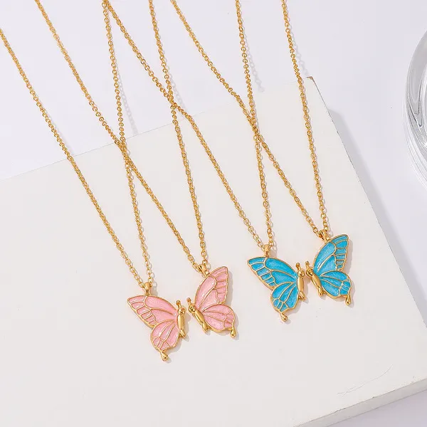 Trendy%202%20Pcs/set%20Butterfly%20Necklace%20for%20Couple%20Gift%20-%20Butterfly%20Pendant%20Card%20Necklaces%20for%20Girls%20Simple%20Stylish%20-%20Chain%20Necklace%20for%20Women%20New%20Collection%20-%20Gifts%20for%20Best%20Friend%20-%20Image%202