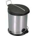 5L Stainless Steel Pedal Step Trash Can Home Office Rubbish Trash Garbage Bin Can - intl. 