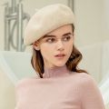Wool Contained Women Berets Winter Hats Vintage French Plaid Top Military Cap Painter Hat Beret Women Hat Beret Hat Pink Hat. 