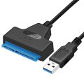 Black - 2.5 Inch SATA 3.0 to USB 3.0 Solid State Drive Adapter. 