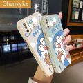 Chenyyka For Tecno Spark 6 Go Spark Go 2020 Spark Go 2021 Case Cartoon Cute Doraemon Luxury Plating Phone Case Edge Pattern Silicone Casing Full Back Cover Camera Protection Cases Softcase. 