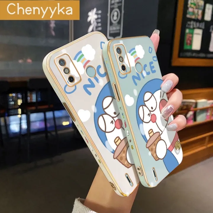 Chenyyka%20For%20Tecno%20Spark%206%20Go%20Spark%20Go%202020%20Spark%20Go%202021%20Case%20Cartoon%20Cute%20Doraemon%20Luxury%20Plating%20Phone%20Case%20Edge%20Pattern%20Silicone%20Casing%20Full%20Back%20Cover%20Camera%20Protection%20Cases%20Softcase%20-%20Image%206