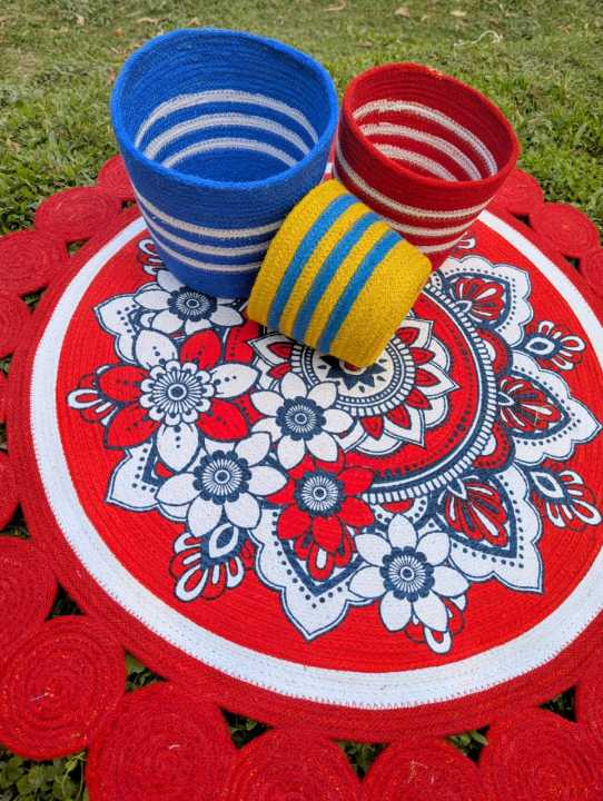 3ft%20Cotton%20Print%20Floor%20Mat/Rugs%201p%20+%203p%20Basket%20set%20(4p%20set)%20-%20Image%203