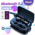 M19 Tws Headphones 5.1 Bluetooth Sports In-Ear Noise Canceling 3 Screen Earphone Headsets - Bluetooth Headphone. 
