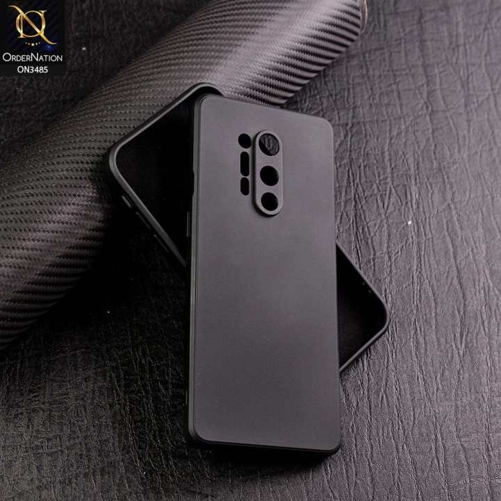 OnePlus 8/8T/8 Pro Silicone Matte Flexible Soft Phone Case - Black - Phone Back Cover