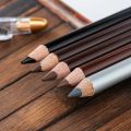 1PC Microblading Wooden Eyebrow Pen Waterproof Long Lasting Makeup Eye Brow Pencil Positioning Black Dark Brown Eyebrow Cosmetic. 