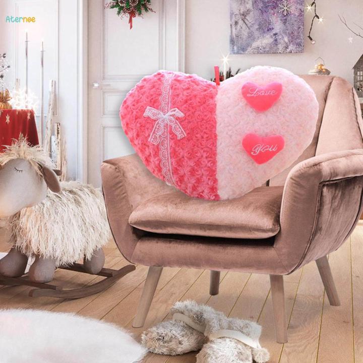Cute Throw Pillow Heart Shaped Cushions Throw Home Decor Decorative Pillow for Wedding Bedroom