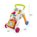 Children Musical Walker, Push & Pull Toy for Toddlers & Kids, Baby Activity Walker Toy Comes with Two Patterns : Sit and Play, Stand and Walk. 